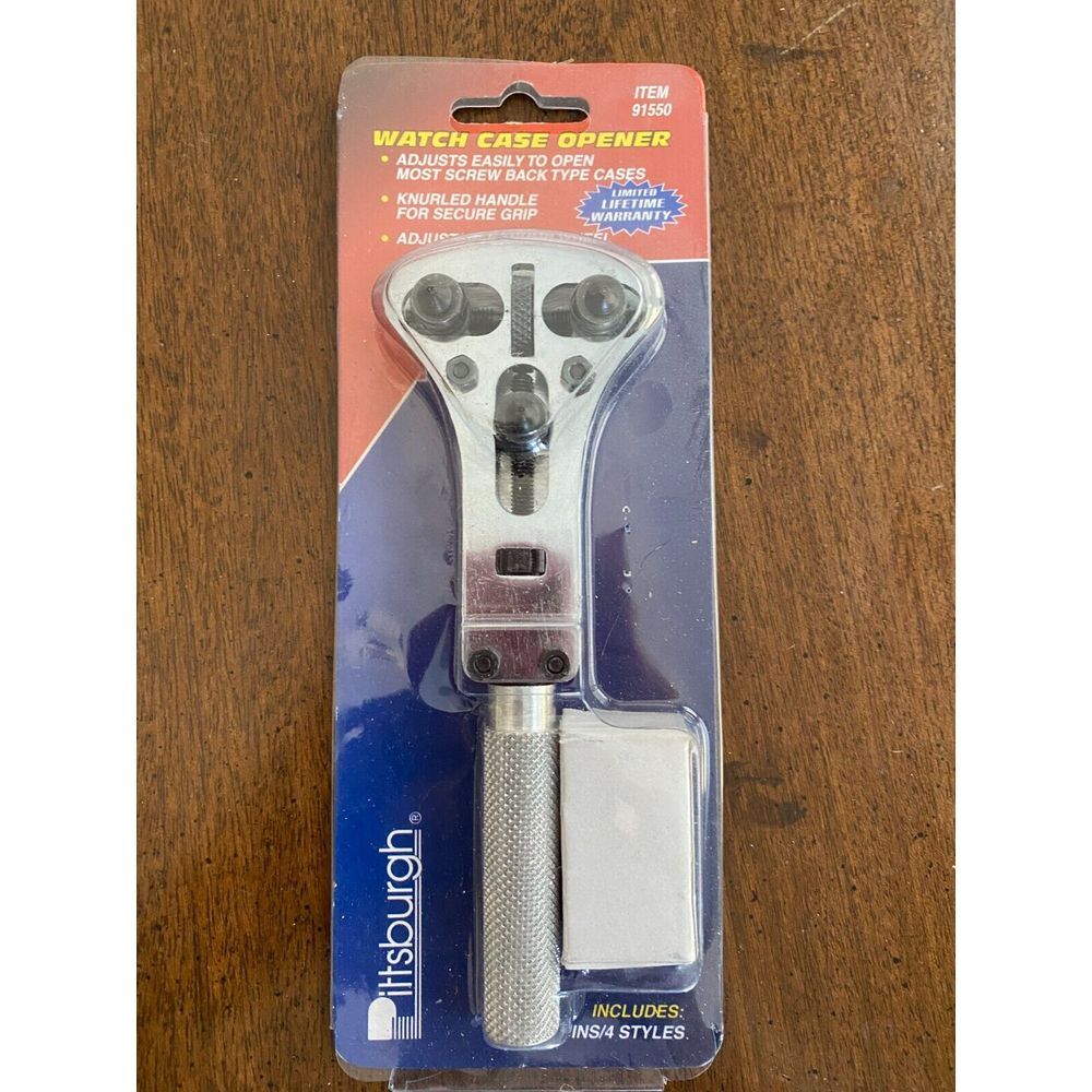 Harbor Freight Pittsburgh 91550 Adjustable Thumb Wheel Watch Case Opener‎ Wrench